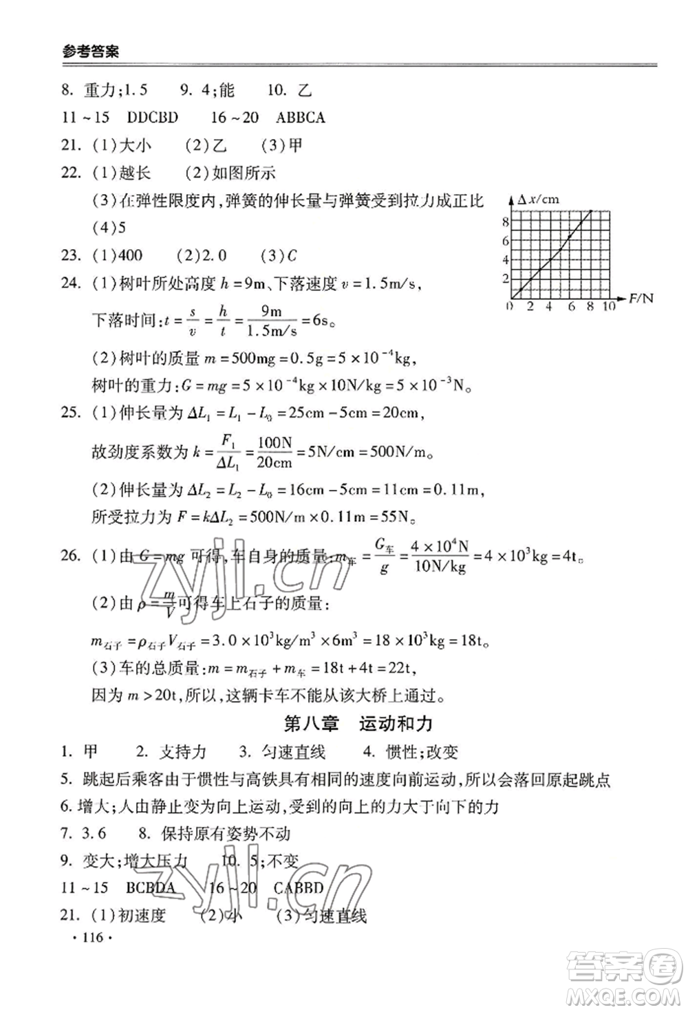 合肥工業(yè)大學(xué)出版社2022哈皮暑假八年級物理人教版參考答案