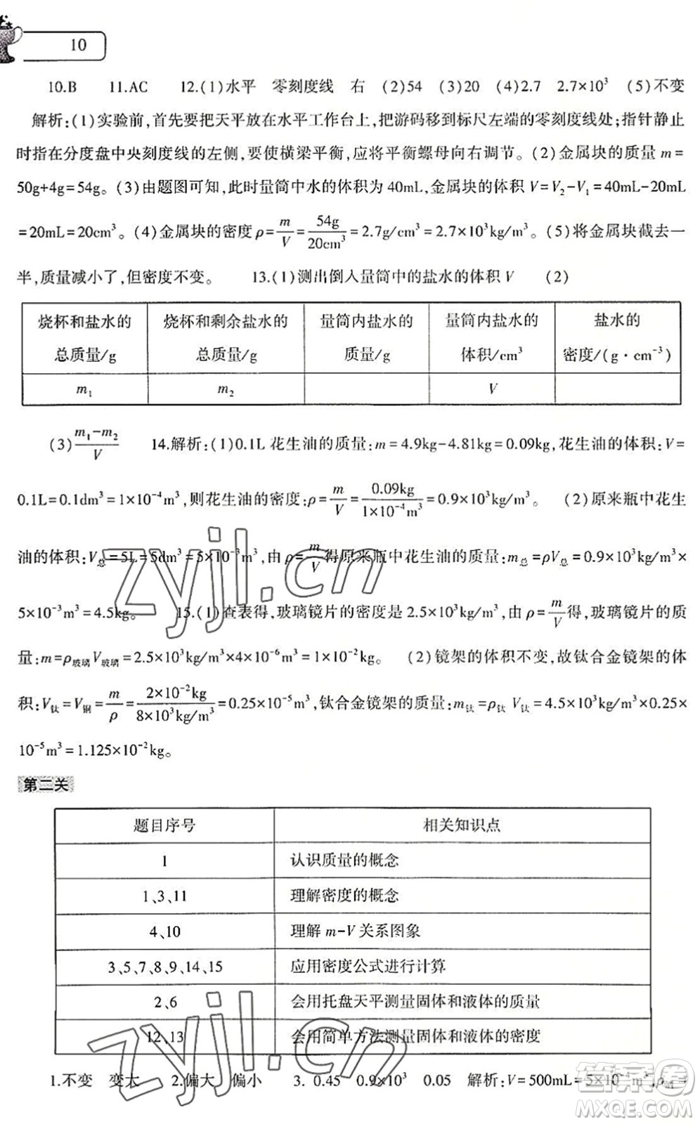 大象出版社2022物理暑假作業(yè)本八年級(jí)滬科版答案