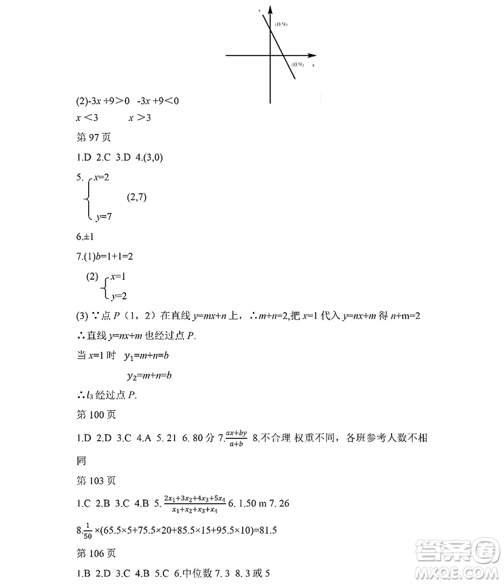 黑龍江少年兒童出版社2022Happy假日暑假八年級數(shù)學(xué)人教版答案