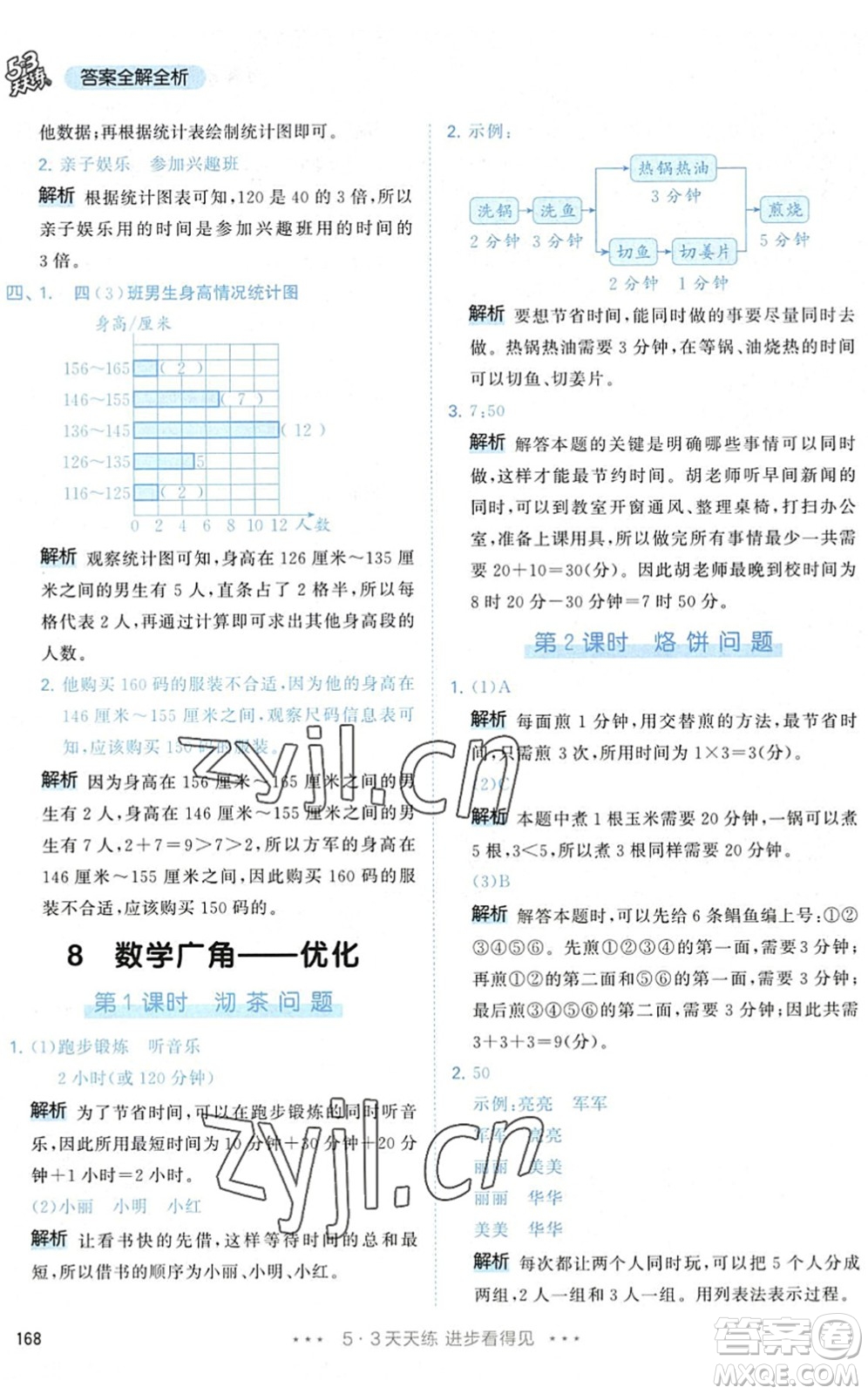 教育科學(xué)出版社2022秋季53天天練四年級數(shù)學(xué)上冊RJ人教版答案