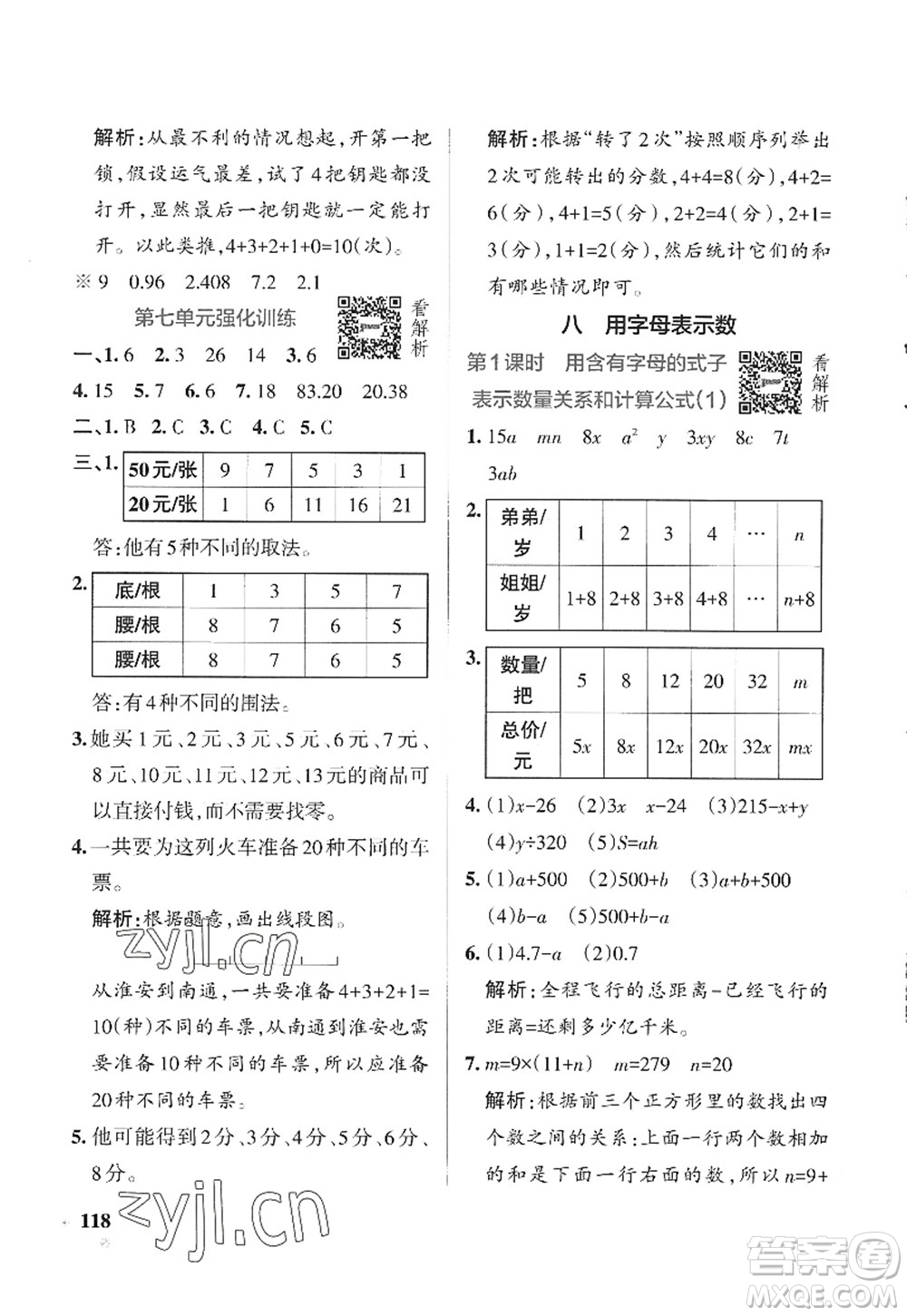 陜西師范大學出版總社2022PASS小學學霸作業(yè)本五年級數(shù)學上冊SJ蘇教版答案