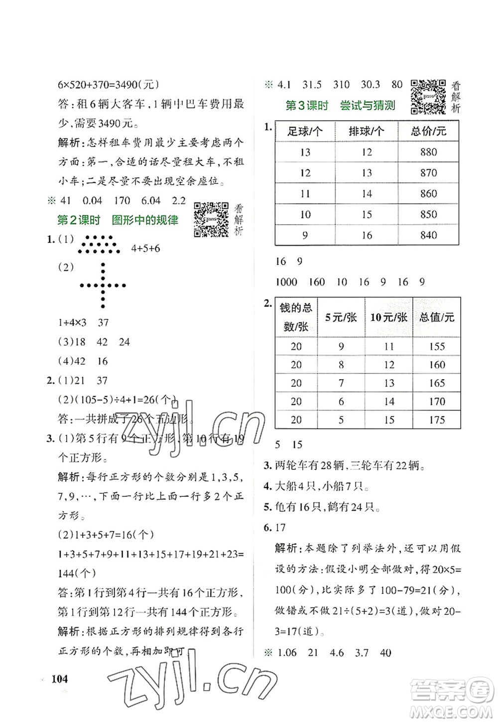 遼寧教育出版社2022PASS小學(xué)學(xué)霸作業(yè)本五年級數(shù)學(xué)上冊BS北師版答案