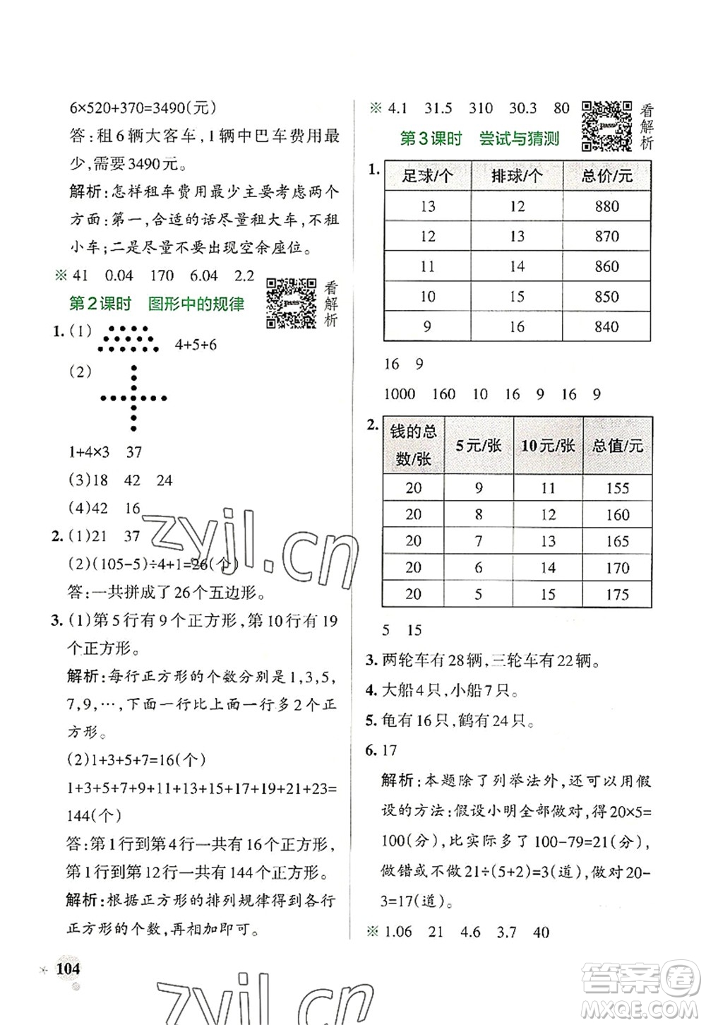 陜西師范大學(xué)出版總社2022PASS小學(xué)學(xué)霸作業(yè)本五年級(jí)數(shù)學(xué)上冊(cè)BS北師版廣東專版答案