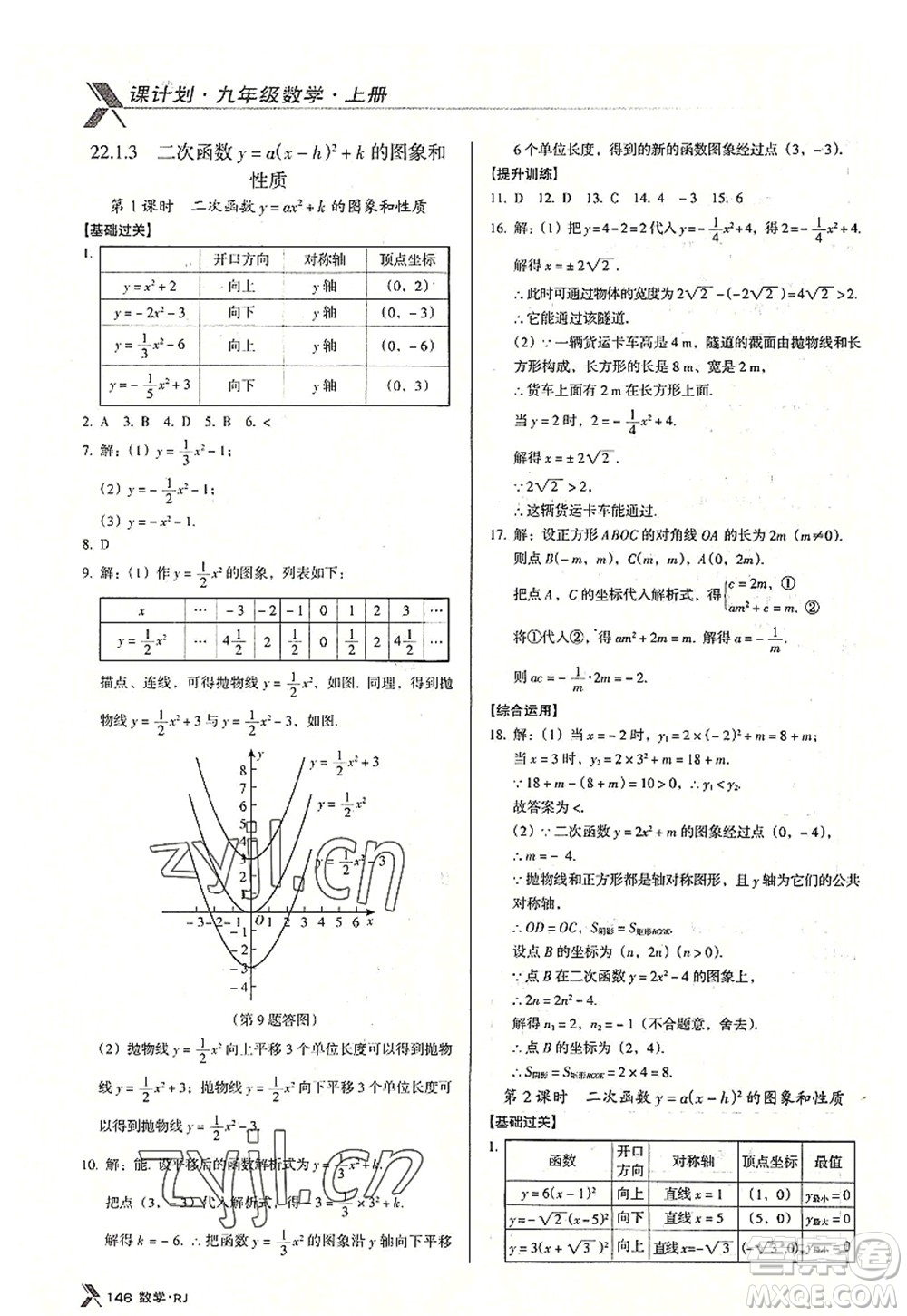 廣東經(jīng)濟(jì)出版社2022全優(yōu)點(diǎn)練課計(jì)劃九年級(jí)數(shù)學(xué)上冊(cè)RJ人教版答案