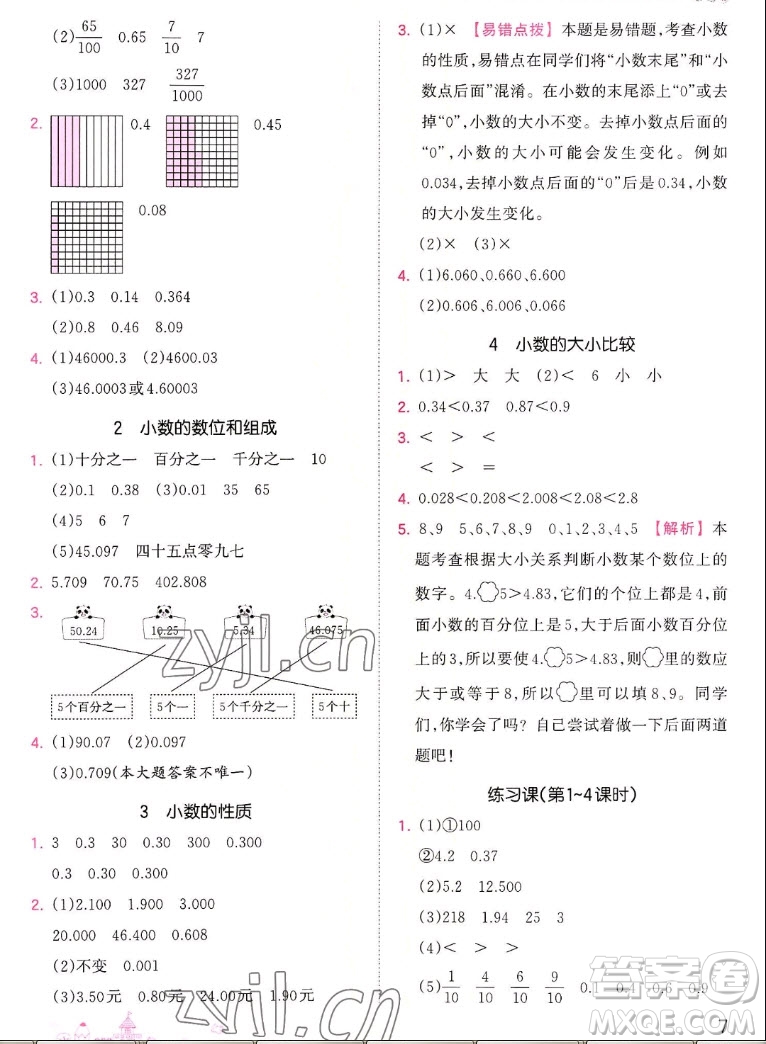 江西人民出版社2022王朝霞創(chuàng)維新課堂數(shù)學(xué)五年級(jí)上冊(cè)SJ蘇教版答案