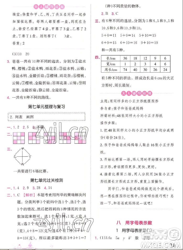 江西人民出版社2022王朝霞創(chuàng)維新課堂數(shù)學(xué)五年級(jí)上冊(cè)SJ蘇教版答案