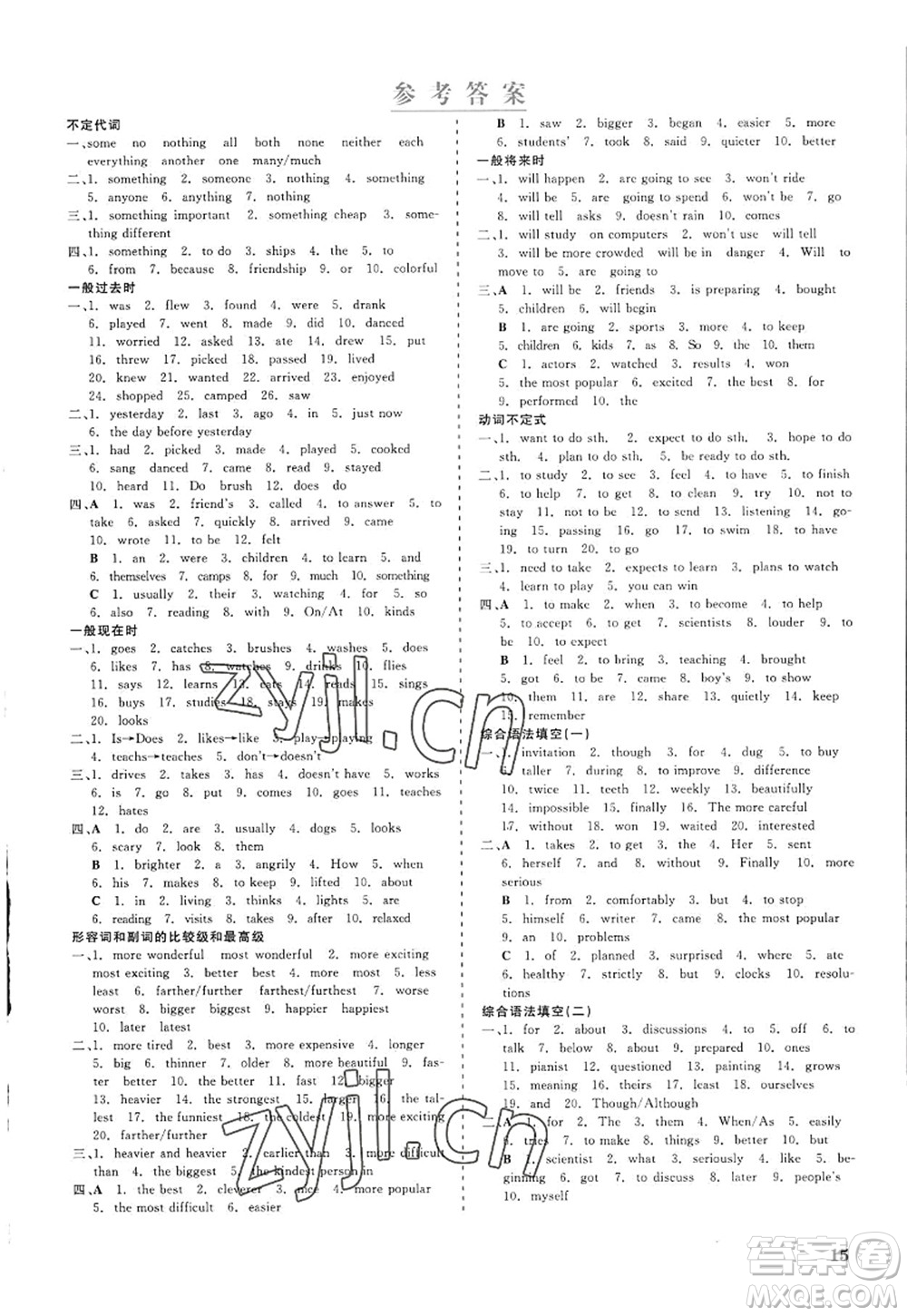 浙江工商大學(xué)出版社2022精彩練習(xí)就練這一本八年級(jí)英語(yǔ)上冊(cè)RJ人教版杭州專版答案