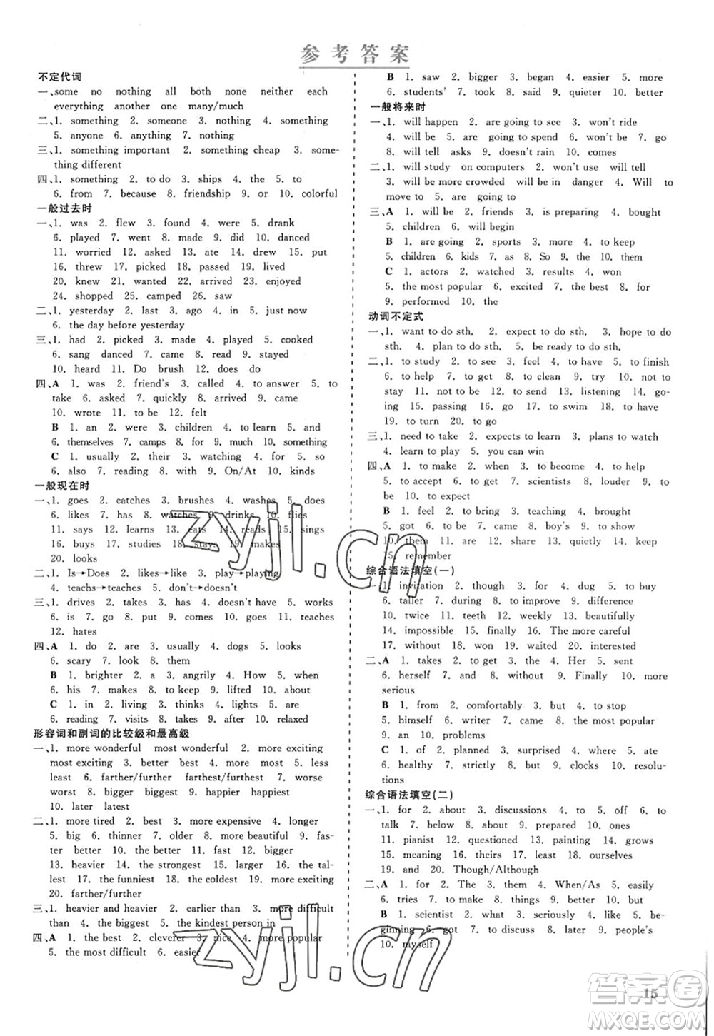 浙江工商大學(xué)出版社2022精彩練習(xí)就練這一本八年級(jí)英語上冊(cè)RJ人教版浙江版答案