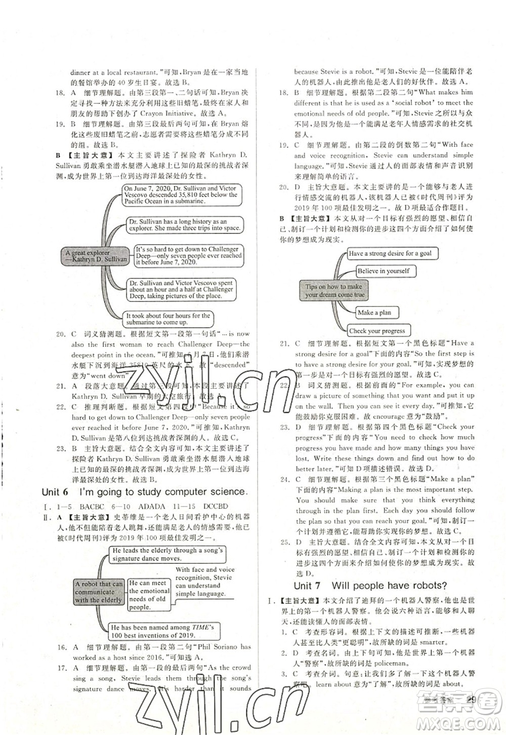 河北科學(xué)技術(shù)出版社2022全品學(xué)練考八年級英語上冊RJ人教版浙江專版答案