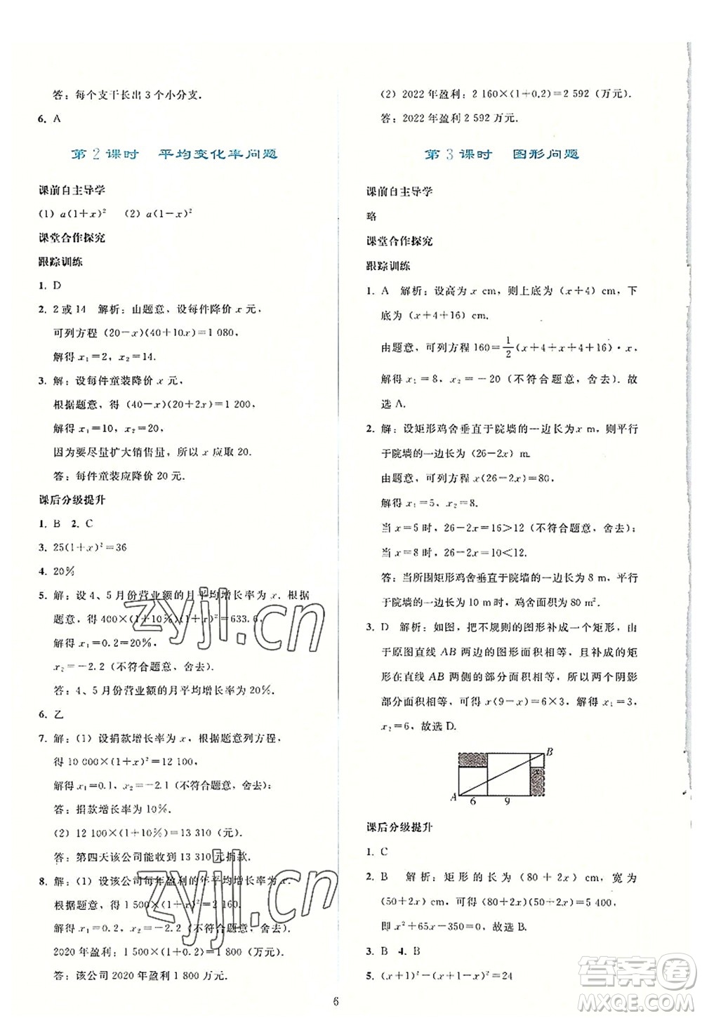 人民教育出版社2022同步輕松練習(xí)九年級(jí)數(shù)學(xué)上冊(cè)人教版答案