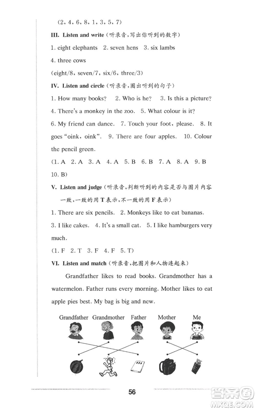 華東師范大學(xué)出版社2022上海名校名卷一年級(jí)上冊(cè)英語(yǔ)牛津版參考答案