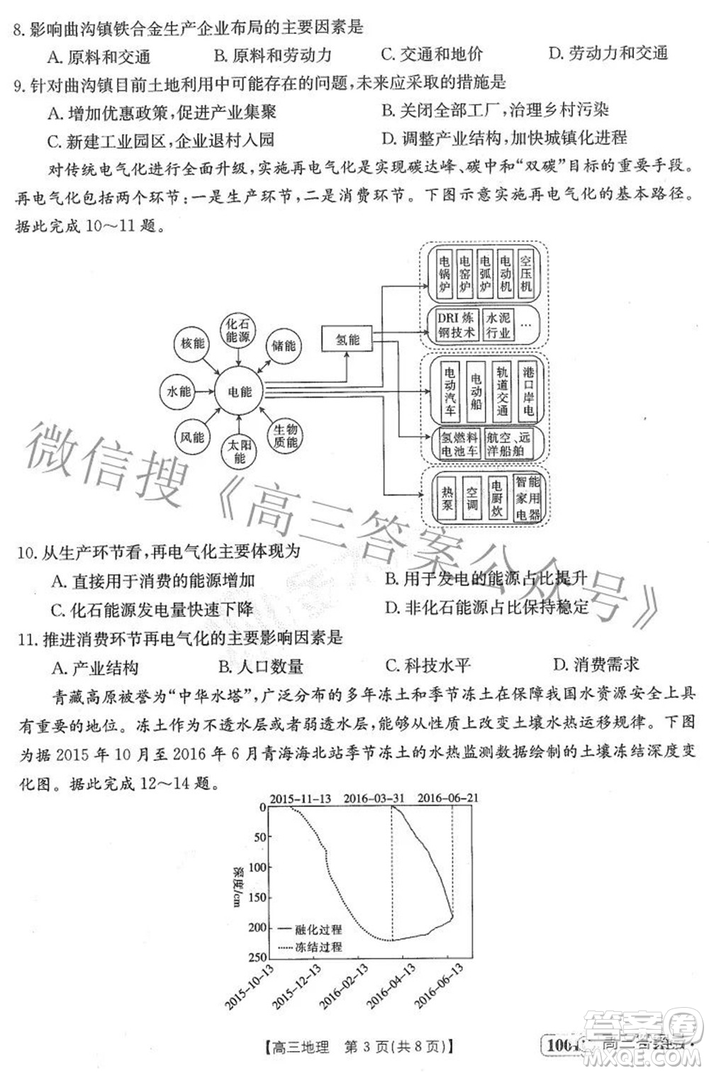 2023屆金太陽(yáng)8月聯(lián)考1001C高三地理試題及答案