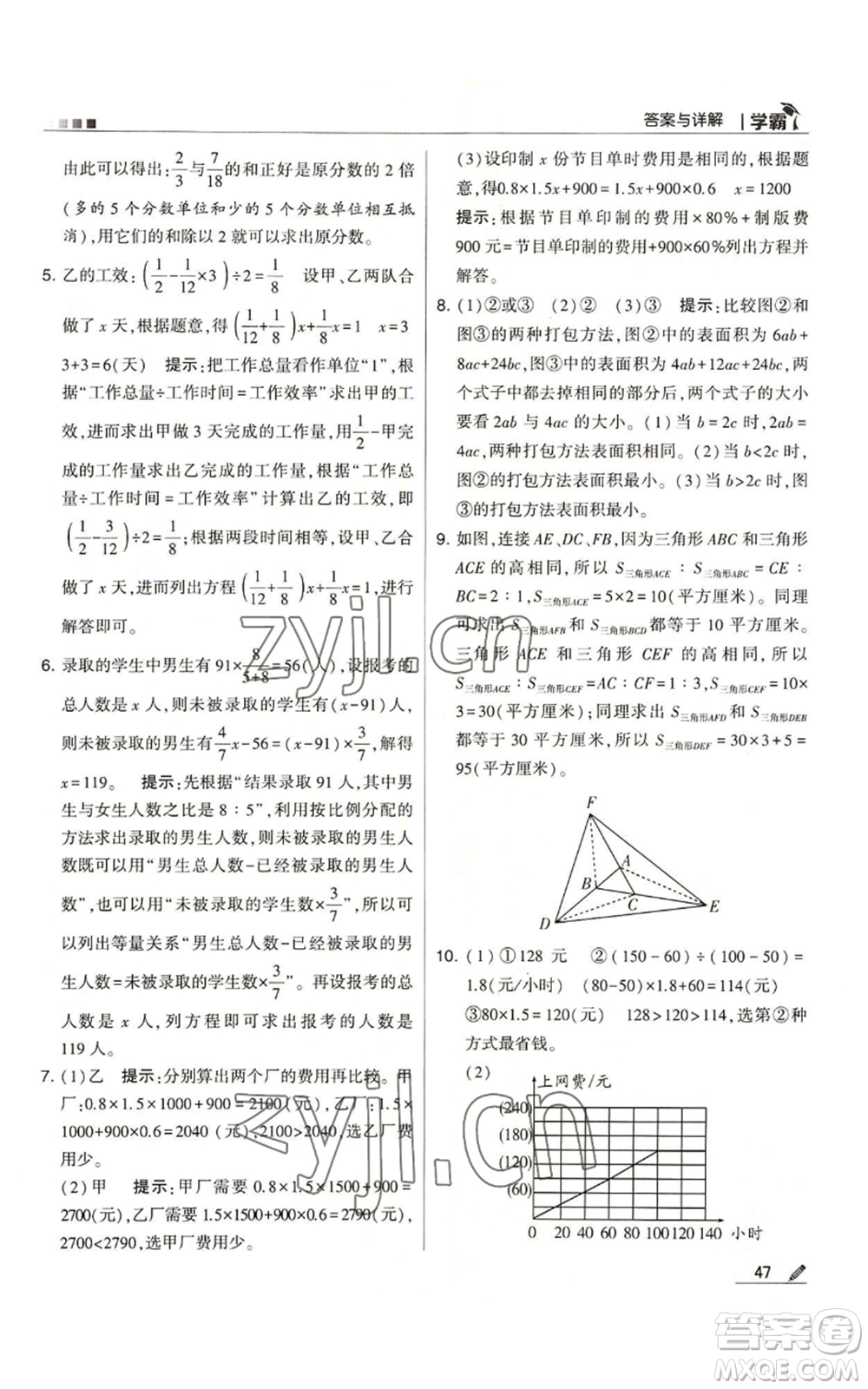 甘肅少年兒童出版社2022經(jīng)綸學(xué)典學(xué)霸六年級(jí)上冊(cè)數(shù)學(xué)蘇教版參考答案