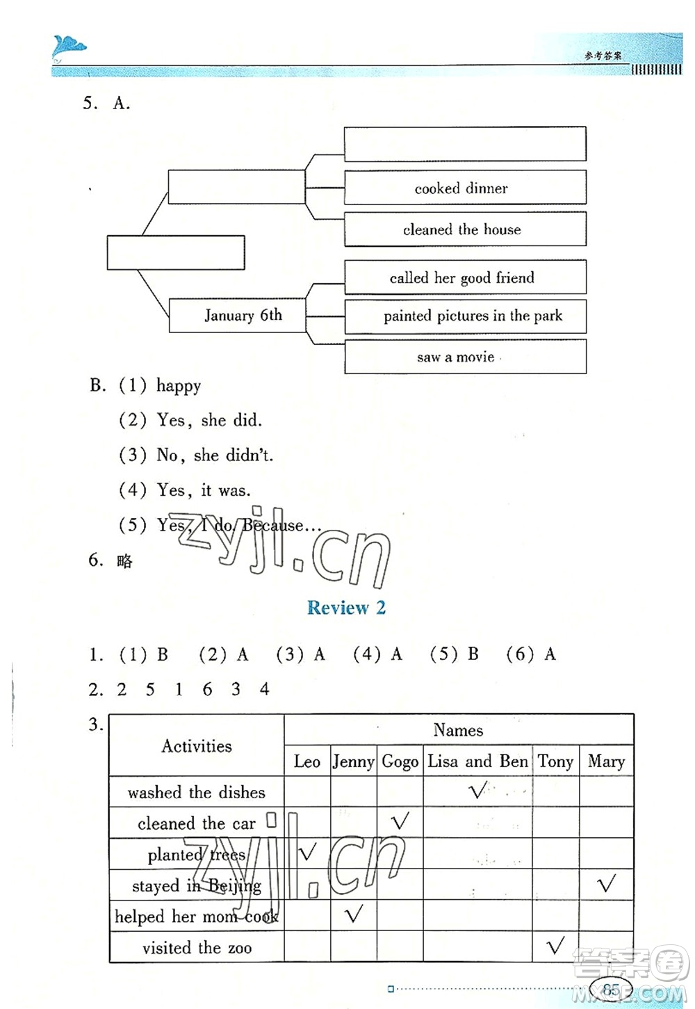 廣東教育出版社2022南方新課堂金牌學案六年級英語上冊粵人民版答案