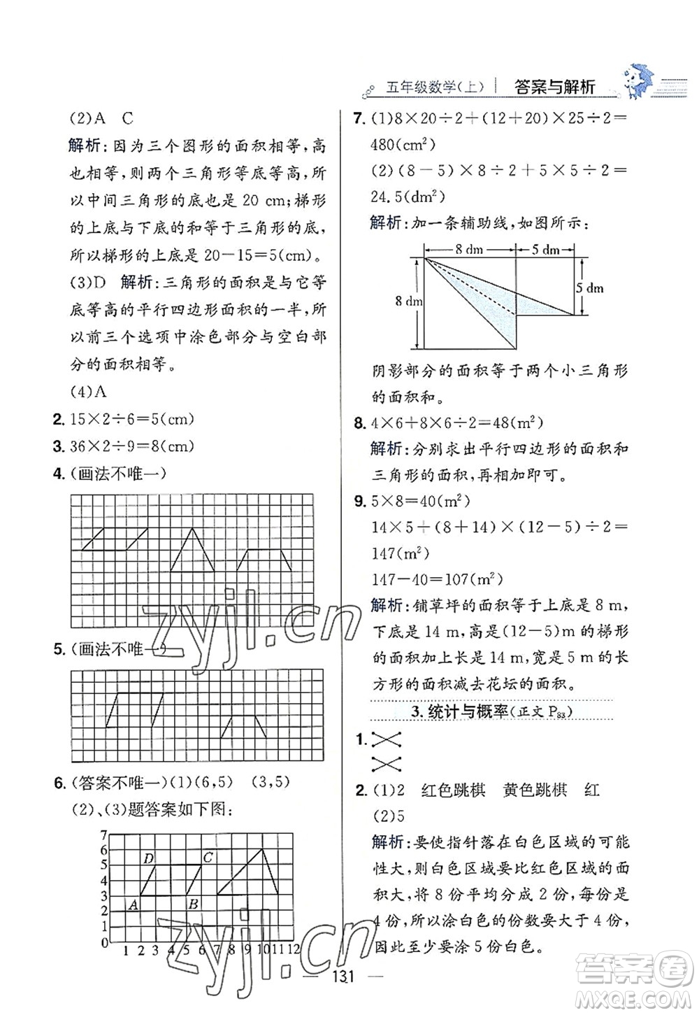 陜西人民教育出版社2022小學(xué)教材全練五年級(jí)數(shù)學(xué)上冊(cè)RJ人教版答案