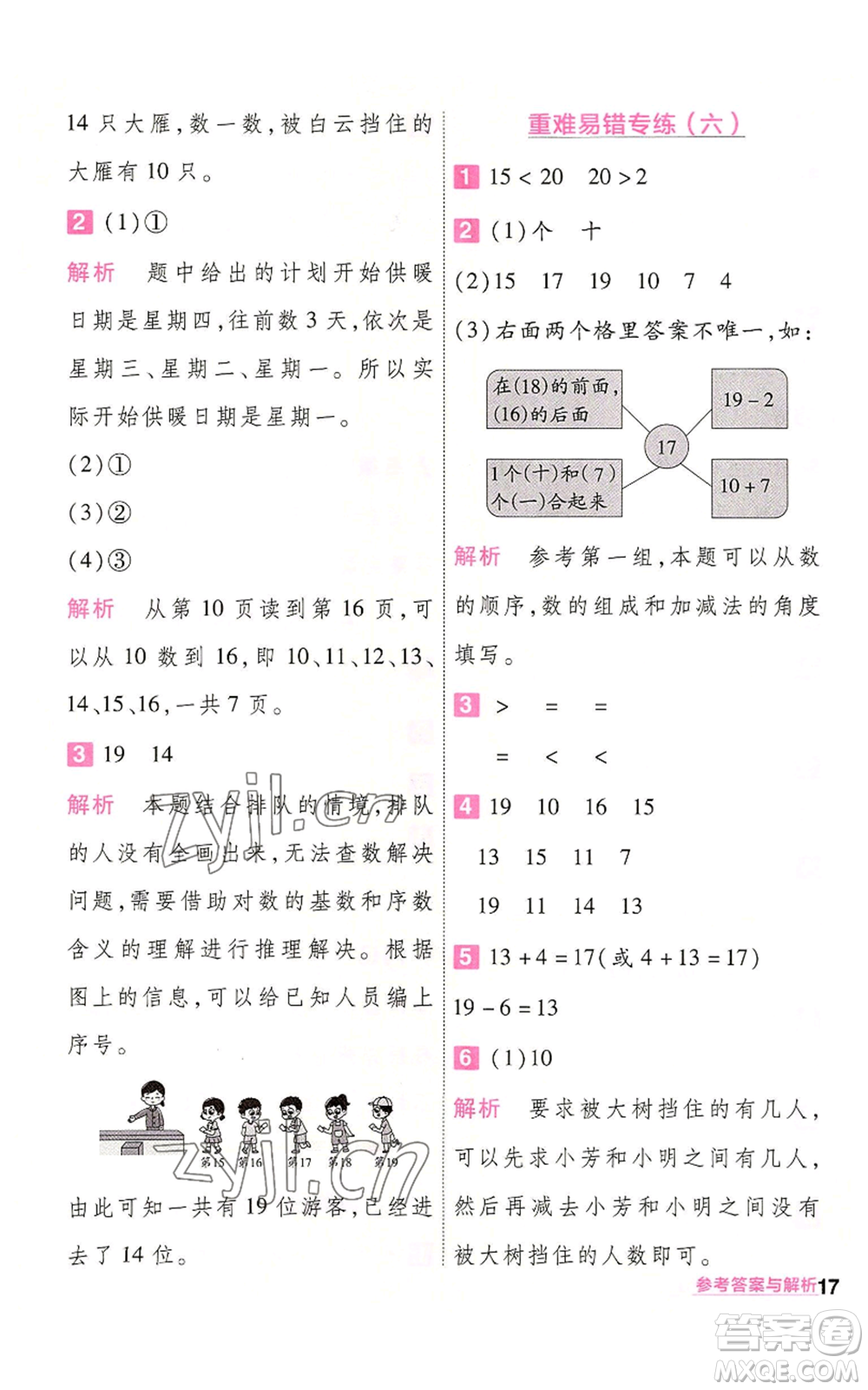 南京師范大學(xué)出版社2022秋季一遍過一年級(jí)上冊(cè)數(shù)學(xué)人教版參考答案