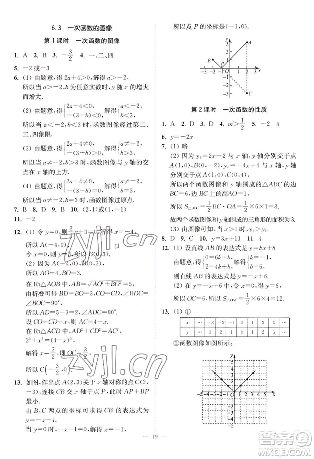 江蘇鳳凰美術(shù)出版社2022南通小題課時(shí)提優(yōu)作業(yè)本八年級上冊數(shù)學(xué)江蘇版參考答案