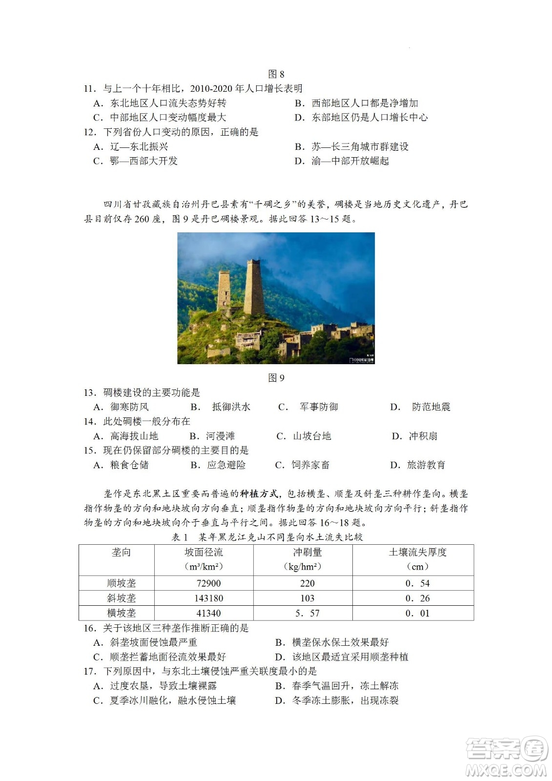 南京市2023屆高三年級(jí)學(xué)情調(diào)研地理試題及答案