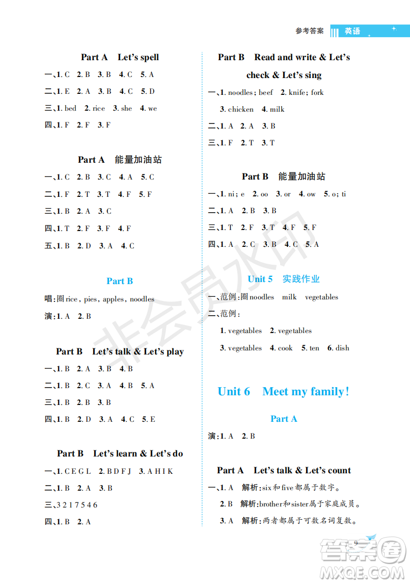 海南出版社2022新課程學(xué)習(xí)指導(dǎo)四年級英語上冊人教版答案