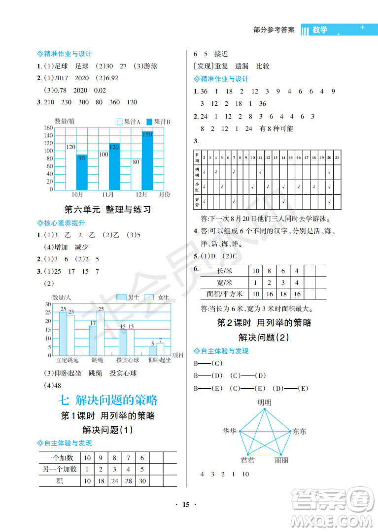 海南出版社2022新課程學習指導五年級數學上冊蘇教版答案