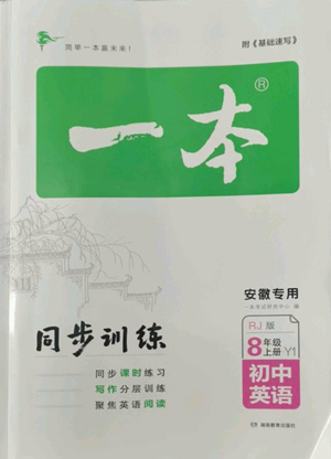 湖南教育出版社2022一本同步訓(xùn)練八年級(jí)上冊(cè)英語人教版安徽專版參考答案