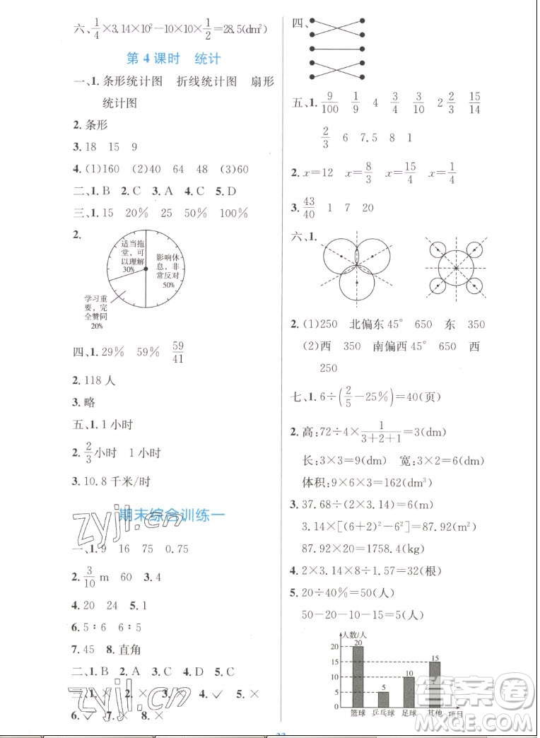 人民教育出版社2022秋小學(xué)同步測(cè)控優(yōu)化設(shè)計(jì)數(shù)學(xué)六年級(jí)上冊(cè)增強(qiáng)版答案