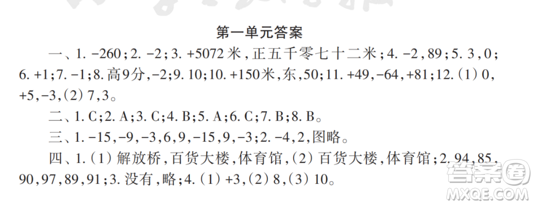 2022秋小學(xué)生數(shù)學(xué)報配套試卷五年級上冊第一單元測試卷參考答案