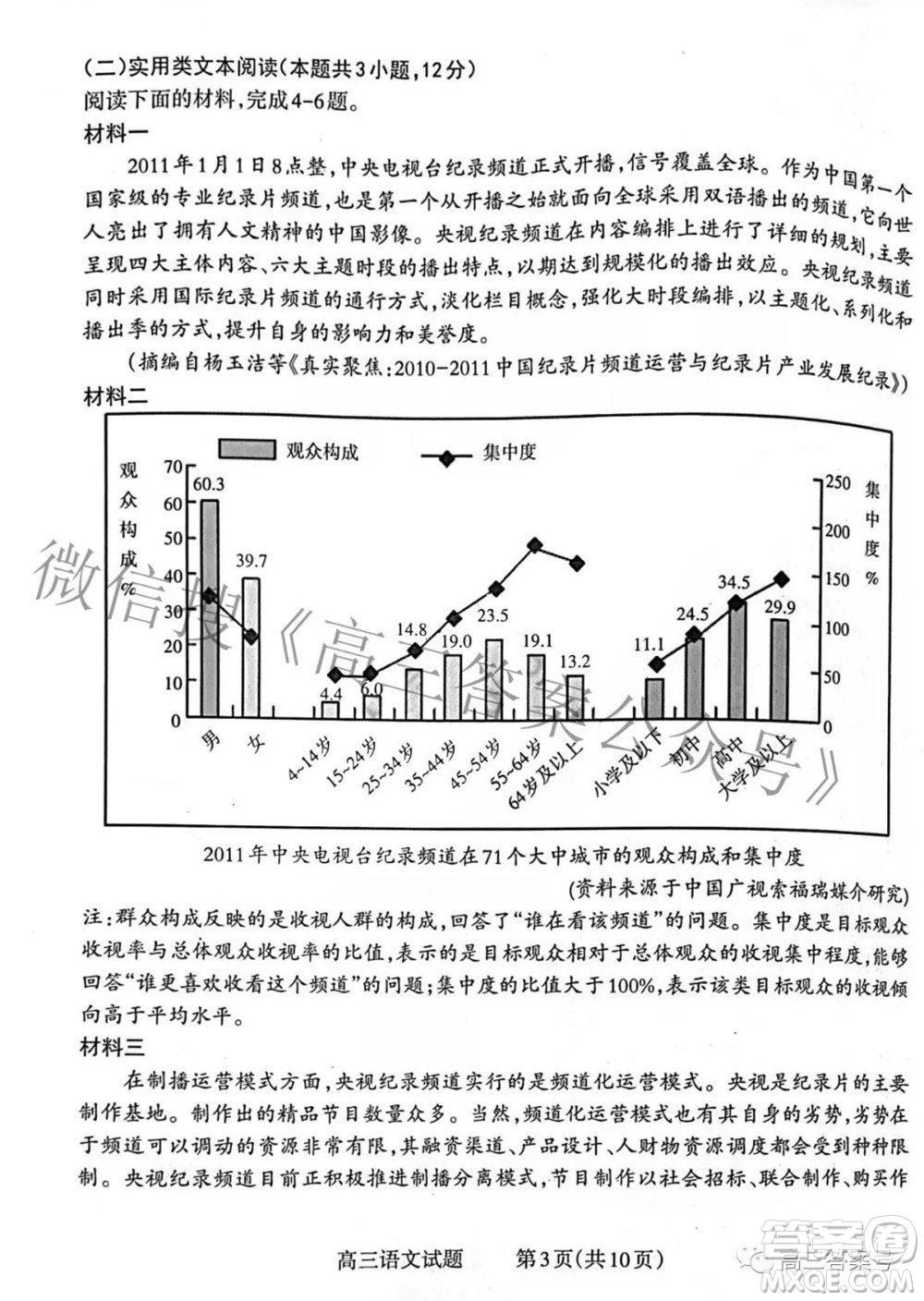 長(zhǎng)治市2022-2023學(xué)年高三年級(jí)九月份質(zhì)量監(jiān)測(cè)語(yǔ)文試題及答案