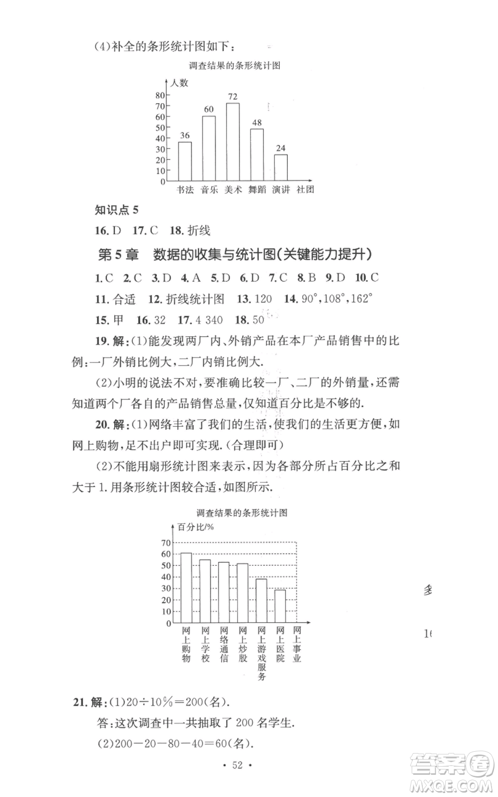 湖南教育出版社2022學(xué)科素養(yǎng)與能力提升七年級上冊數(shù)學(xué)湘教版參考答案