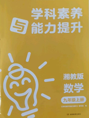 湖南教育出版社2022學(xué)科素養(yǎng)與能力提升九年級上冊數(shù)學(xué)湘教版參考答案