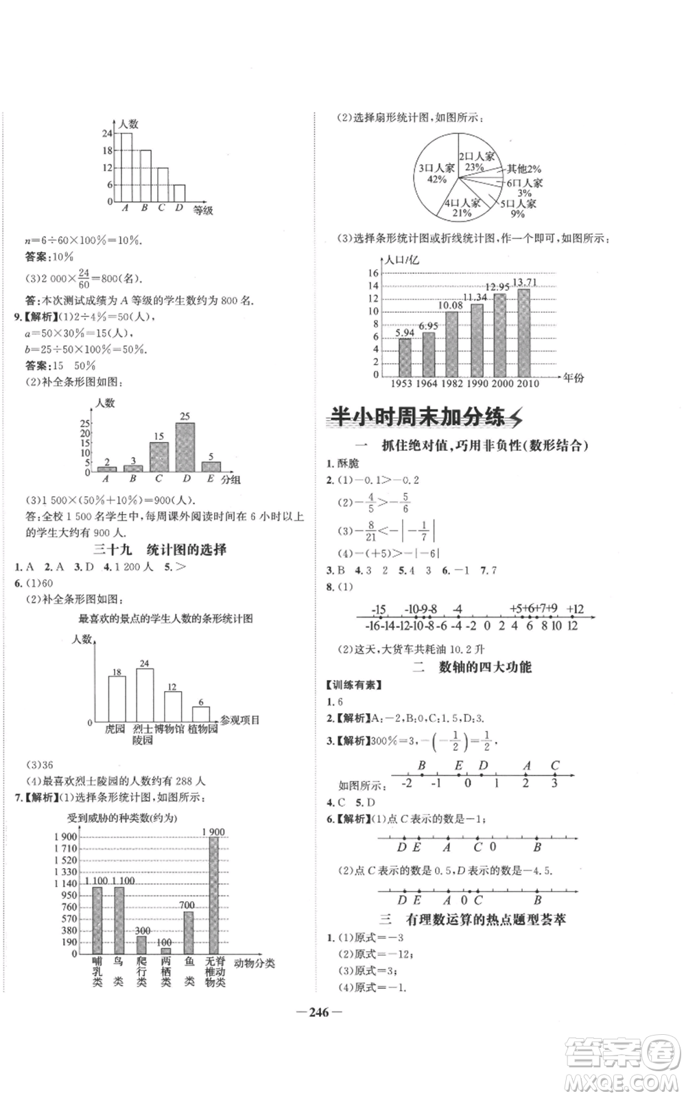 未來(lái)出版社2022世紀(jì)金榜金榜學(xué)案七年級(jí)上冊(cè)數(shù)學(xué)北師大版參考答案