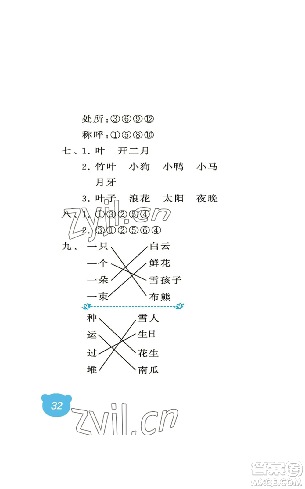 中國(guó)石油大學(xué)出版社2022行知天下一年級(jí)上冊(cè)語(yǔ)文人教版參考答案