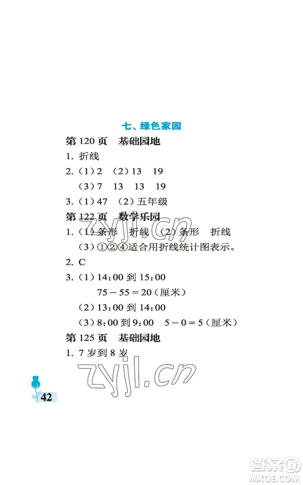 中國(guó)石油大學(xué)出版社2022行知天下五年級(jí)上冊(cè)數(shù)學(xué)青島版參考答案