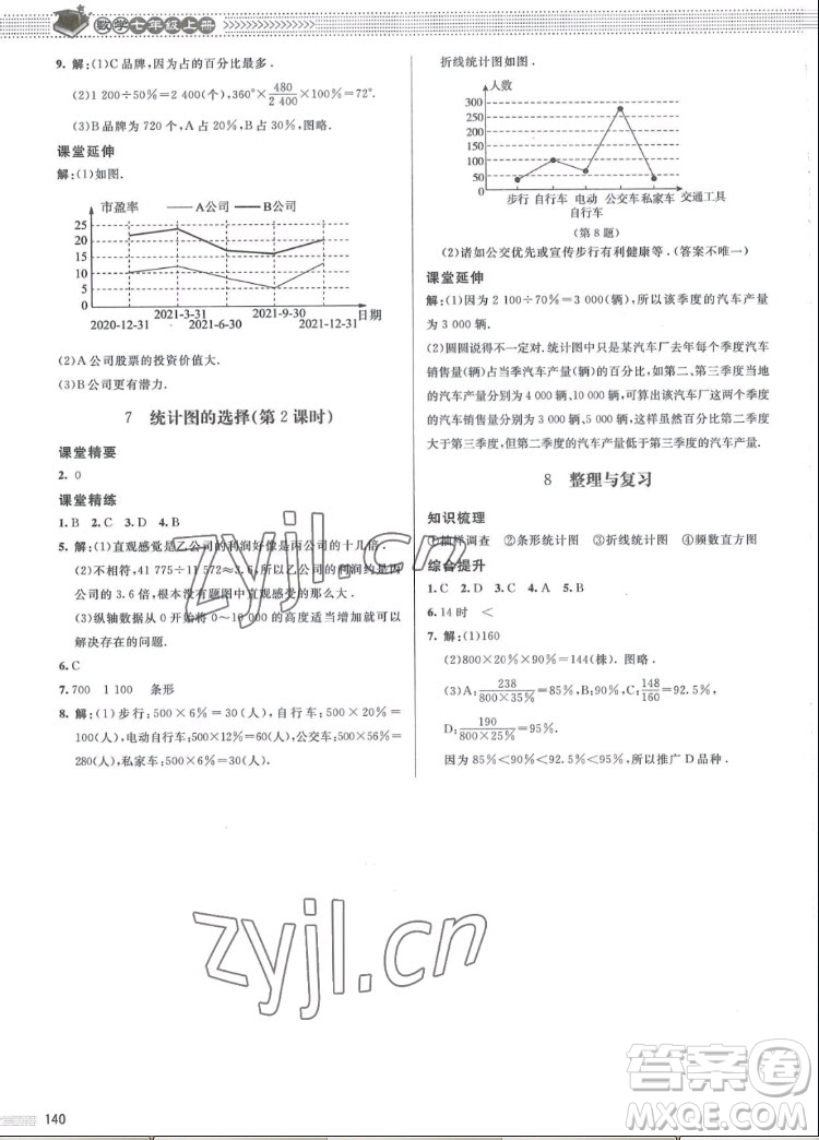 北京師范大學(xué)出版社2022秋課堂精練數(shù)學(xué)七年級(jí)上冊(cè)北師大版江西專版答案