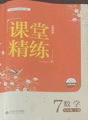 北京師范大學(xué)出版社2022秋課堂精練數(shù)學(xué)七年級(jí)上冊(cè)北師大版江西專版答案