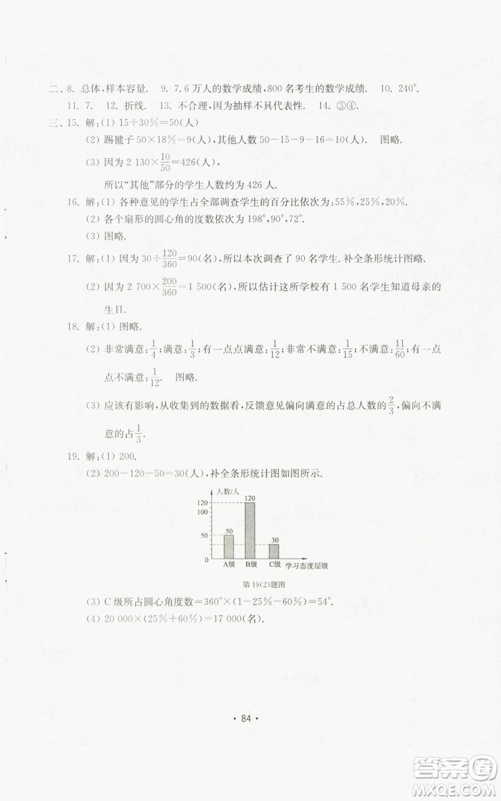 山東教育出版社2022初中基礎(chǔ)訓(xùn)練七年級上冊數(shù)學(xué)人教版參考答案