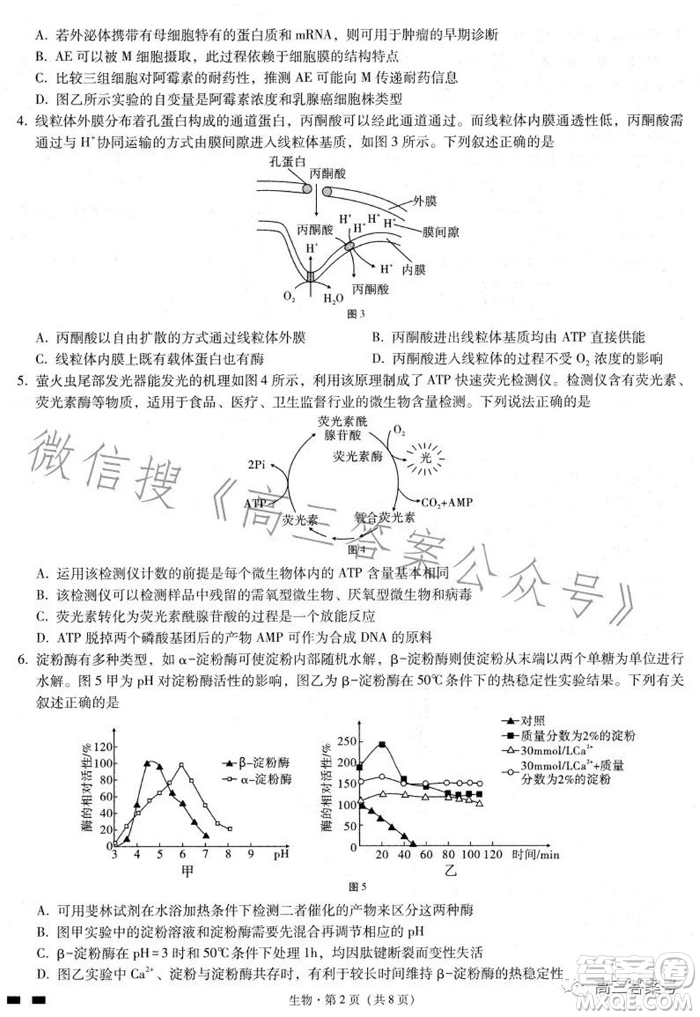 巴蜀中學(xué)2023屆高考適應(yīng)性月考卷三生物試題及答案