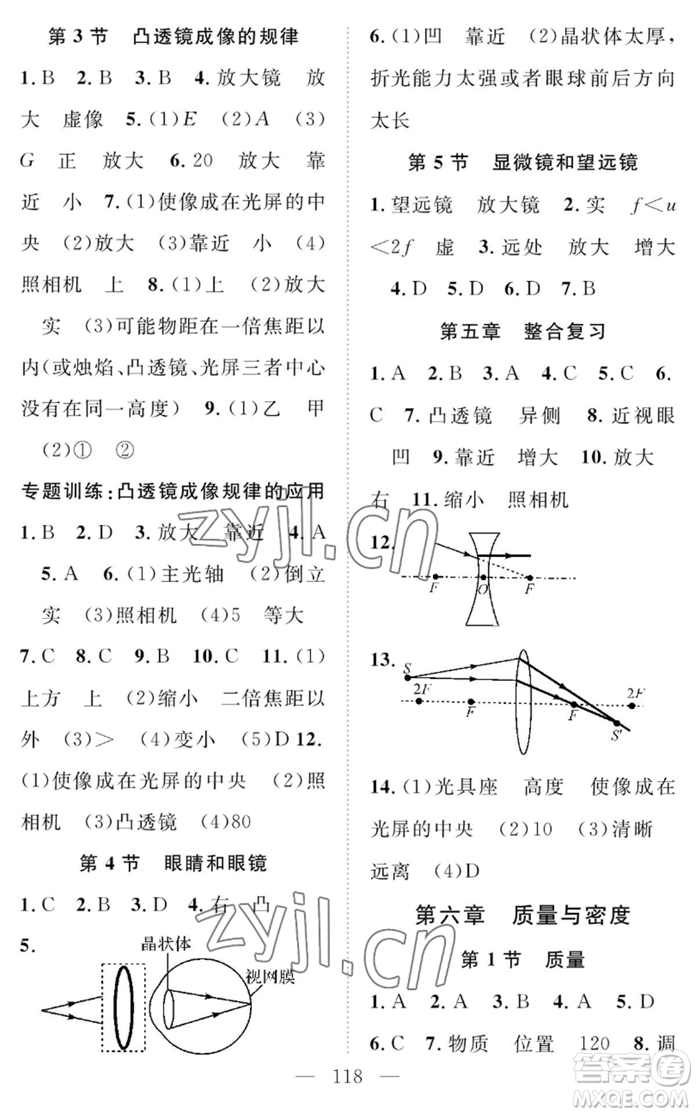 長江少年兒童出版社2022智慧課堂創(chuàng)新作業(yè)八年級上冊物理人教版參考答案