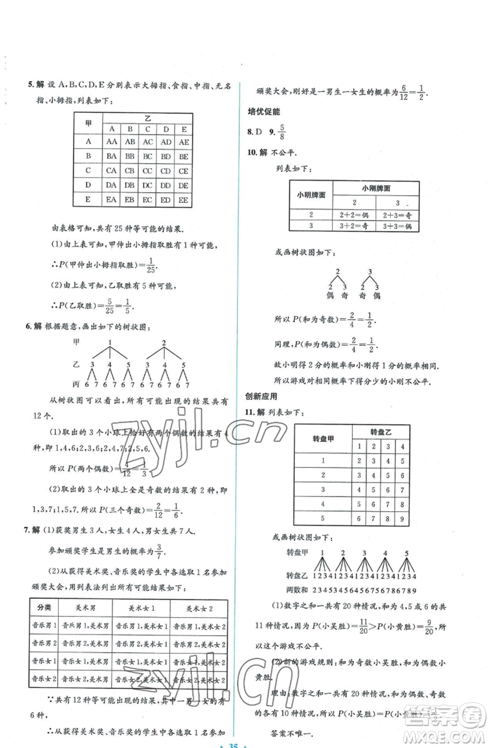 人民教育出版社2022人教金學(xué)典同步解析與測評學(xué)考練九年級上冊數(shù)學(xué)人教版參考答案