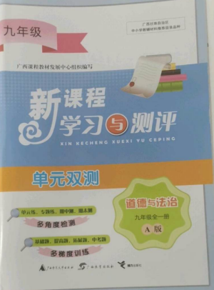 廣西師范大學出版社2022新課程學習與測評單元雙測九年級道德與法治全冊人教版A版參考答案