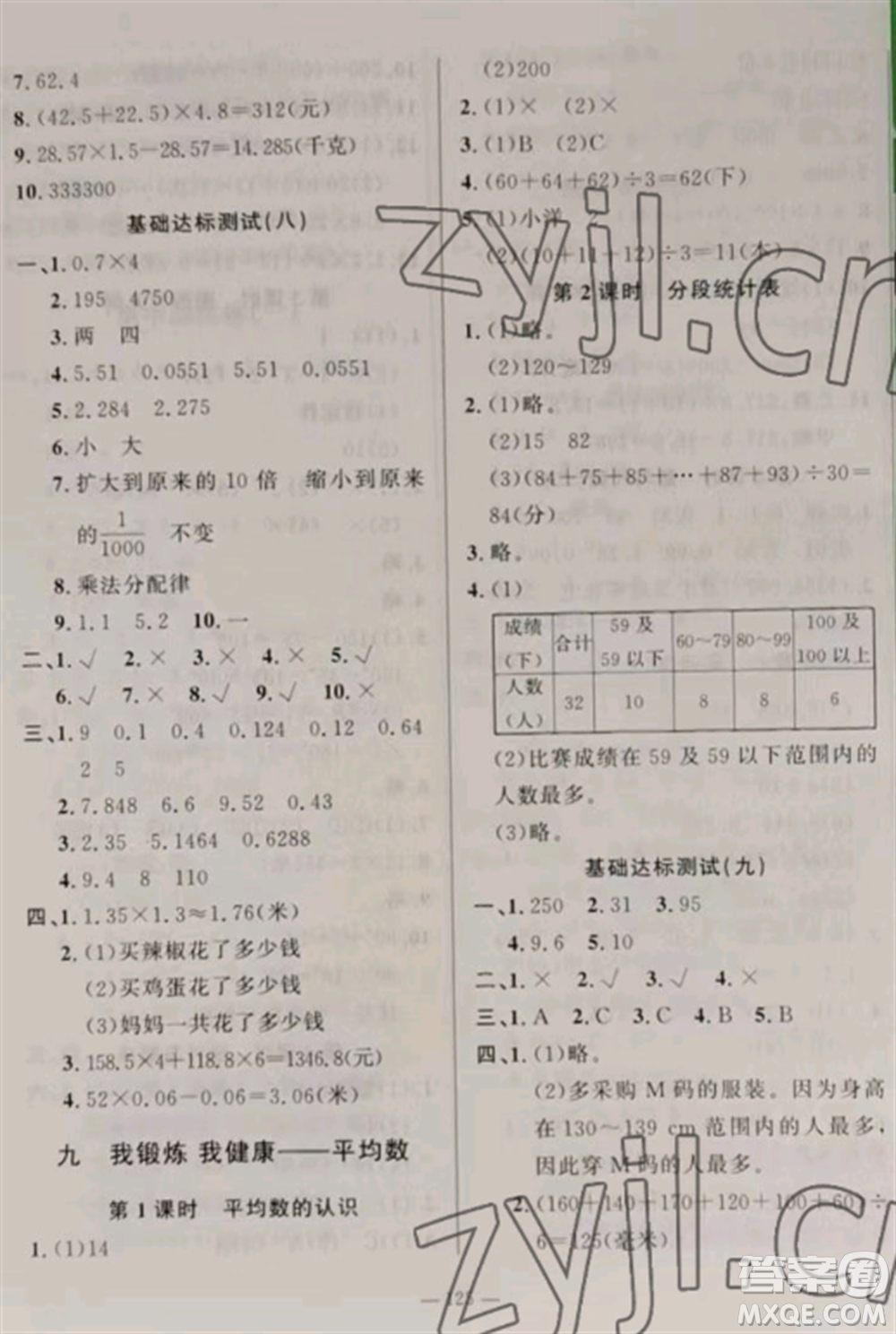 山東文藝出版社2022小學(xué)課堂同步訓(xùn)練四年級數(shù)學(xué)上冊青島版五四制參考答案