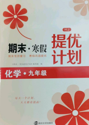 南京大學出版社2022期末寒假提優(yōu)計劃九年級化學全冊滬科版參考答案