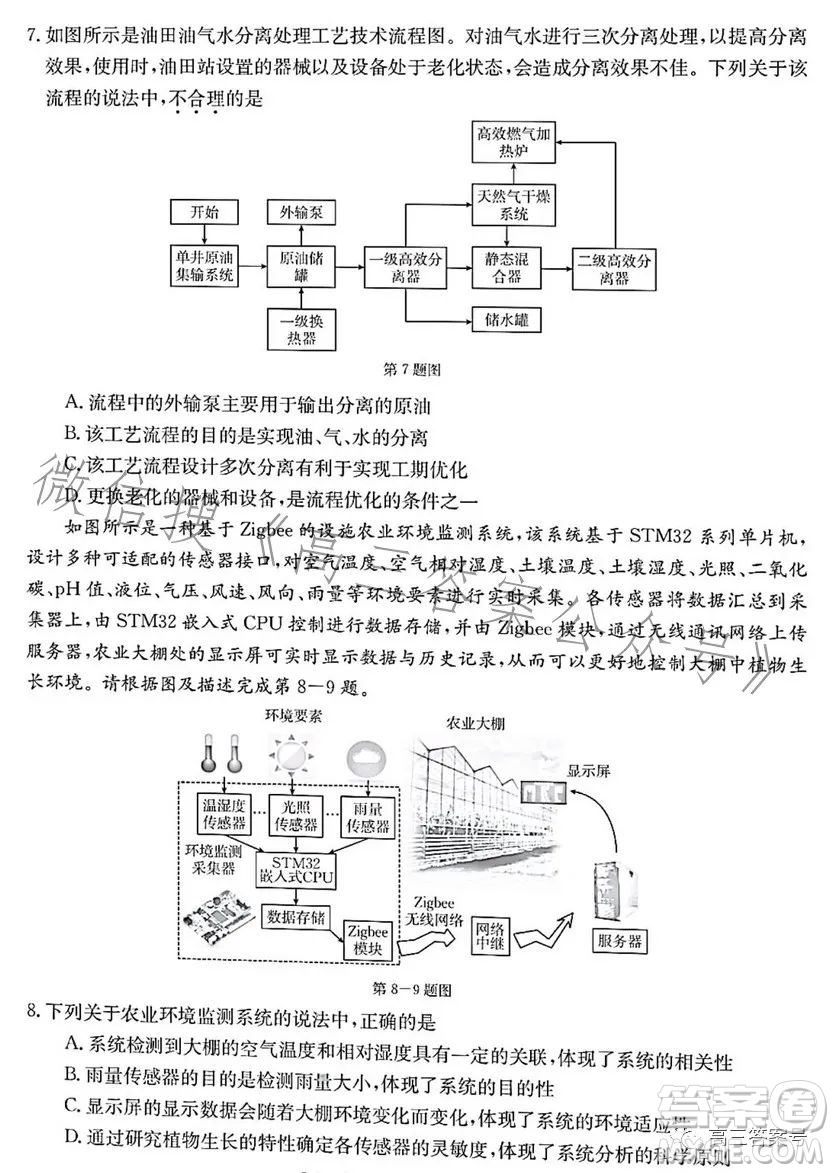 浙里卷天下2022-2023學(xué)年高三百校聯(lián)考12月測(cè)試技術(shù)試卷答案