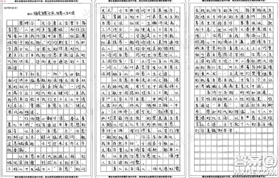 所有治愈都靠自愈漫畫作文800字 關(guān)于漫畫所有治愈都靠自愈的作文800字