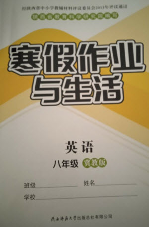 陜西師范大學(xué)出版總社2023寒假作業(yè)與生活八年級英語冀教版參考答案