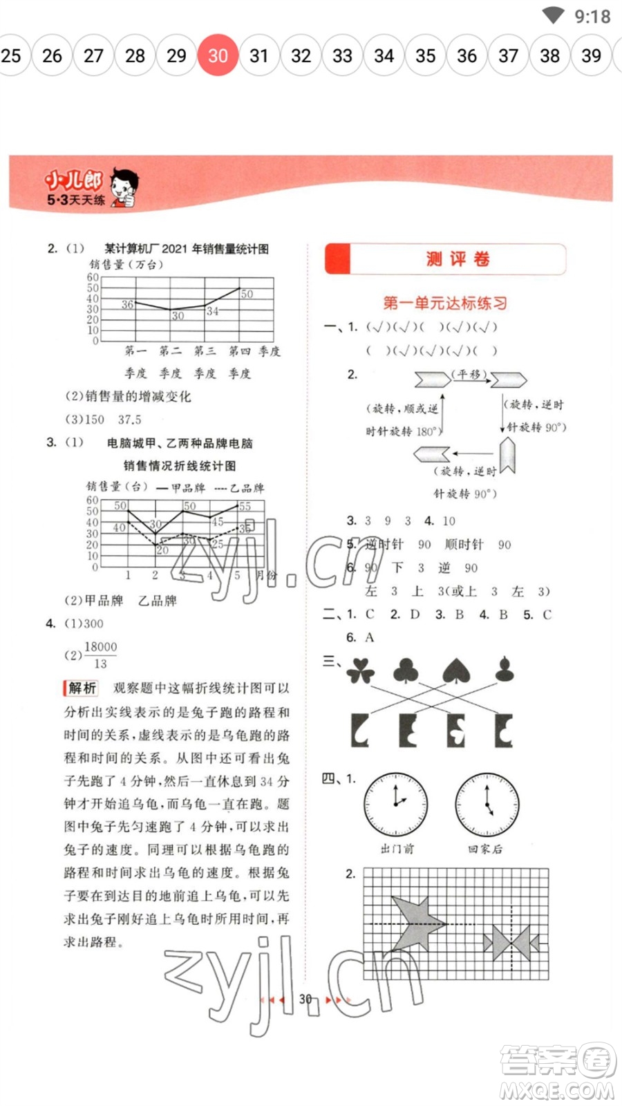 西安出版社2023春季53天天練五年級數(shù)學(xué)下冊冀教版參考答案