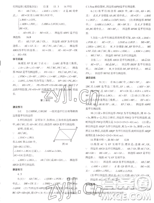 大象出版社2023初中同步練習(xí)冊(cè)八年級(jí)下冊(cè)數(shù)學(xué)人教版答案