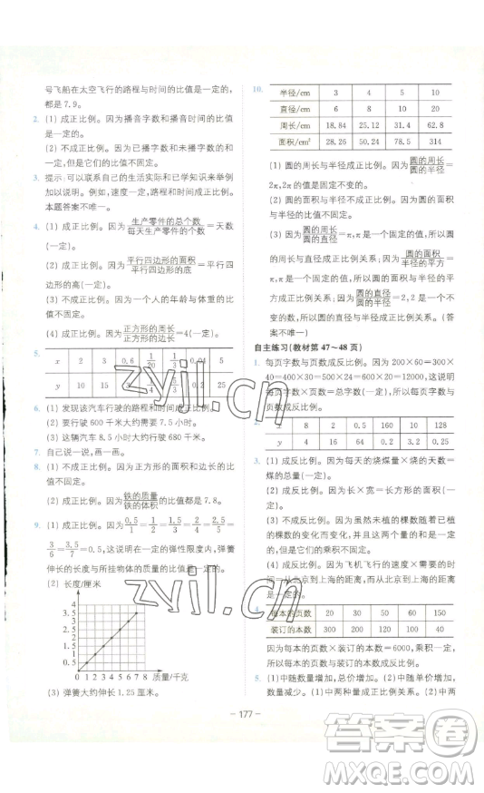 ?四川民族出版社2023全易通小學(xué)數(shù)學(xué)六年級(jí)下冊(cè)青島版答案