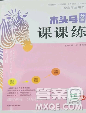 湖南師范大學出版社2023木頭馬分層課課練三年級英語下冊部編版福建專版參考答案