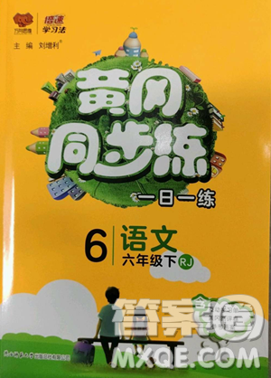 陜西師范大學(xué)出版總社有限公司2023黃岡同步練六年級(jí)語(yǔ)文下冊(cè)人教版參考答案